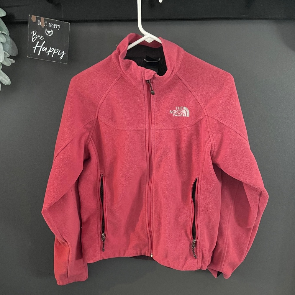 Pink north face jacket